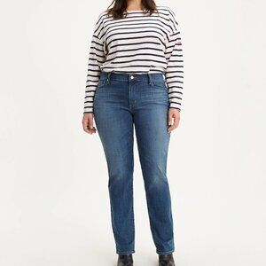 LEVI'S Women's 414 Blue Relaxed Straight Leg Jeans Classic Style 32